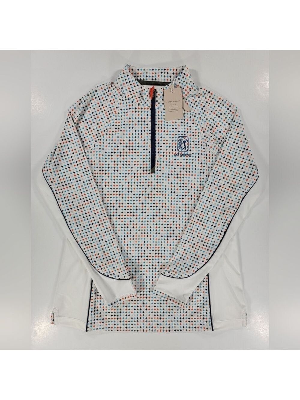 NEW Peter Millar Lightweight Sun Shirt Pullover Womens Medium TPC San Antonio